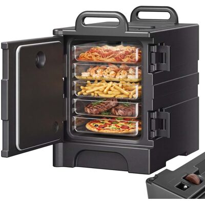 Caja Termica Para Alimentos Con Aislamiento De 75 L Para Catering, Con Hebillas Dobles, Calentador De Alimentos De Carga Frontal Con Asas, Para Restaurantes Y Cantinas, 650 X 450 X 690 Mm - Vevor Caja Termica Para Alimentos Con Aislamiento De 75 L Para Catering, Con Hebillas Dobles, Calentador De Alimentos De Carga Frontal Con Asas, Para Restaurantes Y Cantinas, 650 X 450 X 690 Mm - Vevor