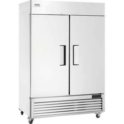 Congelador Comercial De 1100 L, Congelador Vertical Con Alcance De 2 Puertas, Congelador De Acero Inoxidable Con Descongelación Automática Con 6 Estantes Ajustables, -25 A -15 °c Y 4 Ruedas - Vevor Congelador Comercial De 1100 L, Congelador Vertical Con Alcance De 2 Puertas, Congelador De Acero Inoxidable Con Descongelación Automática Con 6 Estantes Ajustables, -25 A -15 °c Y 4 Ruedas - Vevor