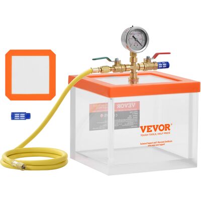 Cámara De Vacío De 2 Galones, Cámara De Desgasificación De Vacío Acrílica Multiusos Mejorada, Cámara De Vacío Transparente, Para Desgasificación De Resina, Desgasificación De Gel De Sílice - Vevor Cámara De Vacío De 2 Galones, Cámara De Desgasificación De Vacío Acrílica Multiusos Mejorada, Cámara De Vacío Transparente, Para Desgasificación De Resina, Desgasificación De Gel De Sílice - Vevor