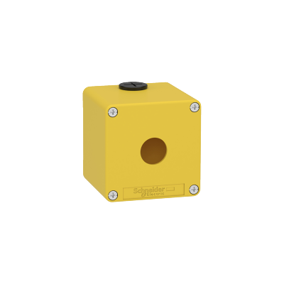 Schneider Electric XAPK1501 Caja metálica amarilla - Parada de emergencia Schneider Electric XAPK1501 Caja metálica amarilla - Parada de emergencia
