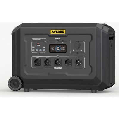 Estación De Energía Ayerbe Ay-5040 Wh / 5000 W Con Batería Lifepo4, Salida Ac 5000 W, Usb-c 60 W, Recarga Solar 2100 W Y Red Eléctrica, Para Uso Profesional Y Emergencias Estación De Energía Ayerbe Ay-5040 Wh / 5000 W Con Batería Lifepo4, Salida Ac 5000 W, Usb-c 60 W, Recarga Solar 2100 W Y Red Eléctrica, Para Uso Profesional Y Emergencias