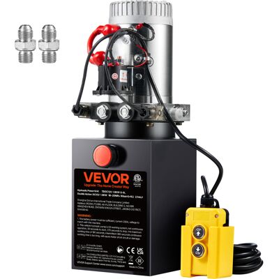 VEVOR Mophorn - Bomba Hidráulica De 6 Cuartos De Galón, Unidad De Potencia De Doble Acción, Caudal De 0,91 Gpm, Presión Máxima De 3200 Psi, Cc De 12 V Para Remolque Volquete VEVOR Mophorn - Bomba Hidráulica De 6 Cuartos De Galón, Unidad De Potencia De Doble Acción, Caudal De 0,91 Gpm, Presión Máxima De 3200 Psi, Cc De 12 V Para Remolque Volquete