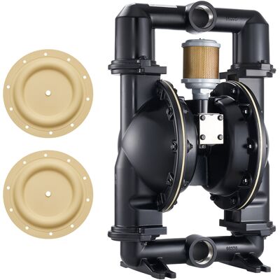 Vevor Bomba Neumática De Doble Diafragma, 598 L/min, Altura De Descarga De 79,86 M, Para Transferencia De Aceite Usado, Carcasa De Aleación De Aluminio, Para Diesel, Grasa, Queroseno Y Gasolina Vevor Bomba Neumática De Doble Diafragma, 598 L/min, Altura De Descarga De 79,86 M, Para Transferencia De Aceite Usado, Carcasa De Aleación De Aluminio, Para Diesel, Grasa, Queroseno Y Gasolina