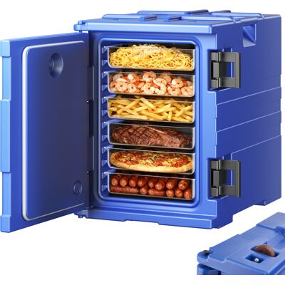 Vevor Caja Termica Para Alimentos Con Aislamiento De 90 L Para Catering, Caja Para Alimentos Con Hebillas Dobles, Carga Frontal Con Asas, Para Restaurantes Y Cantinas, 645 X 445 X 620 Mm, Azul Vevor Caja Termica Para Alimentos Con Aislamiento De 90 L Para Catering, Caja Para Alimentos Con Hebillas Dobles, Carga Frontal Con Asas, Para Restaurantes Y Cantinas, 645 X 445 X 620 Mm, Azul