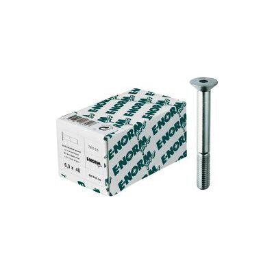 E-NORMpro Tornillo M5 x 25 mm Cabeza cónica - Acero - 500 unidades E-NORMpro Tornillo M5 x 25 mm Cabeza cónica - Acero - 500 unidades