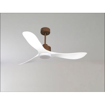 Modulo De Klassfan Super Destratificateur Et Ventilateur Dc 132 Cm Marron Bois Blanc Lumière Dimmable 25 À 40 M² Modulo De Klassfan Super Destratificateur Et Ventilateur Dc 132 Cm Marron Bois Blanc Lumière Dimmable 25 À 40 M²