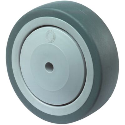 Bs Rollen - Rueda De Repuesto D.100mm Capacidad De Carga 100kg Goma Eje Gris D.8mm Longitud Buje 36.5mm Bs Rollen - Rueda De Repuesto D.100mm Capacidad De Carga 100kg Goma Eje Gris D.8mm Longitud Buje 36.5mm