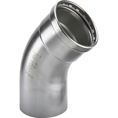 Viega Sanpress Inox XL Curva 45° - Conexión de tubería Viega Sanpress Inox XL Curva 45° - Conexión de tubería