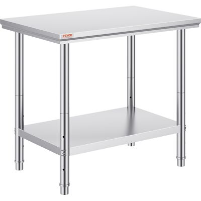 Vevor Mesa De Preparación De Comida De Acero Inoxidable 60 X 90 X 80 Cm Tabla De Cocina Profesional Capacidad De Carga 750 Kg Tabla De Trabajo De Cocina De Catering Ajustable Para Restaurante Escuela Vevor Mesa De Preparación De Comida De Acero Inoxidable 60 X 90 X 80 Cm Tabla De Cocina Profesional Capacidad De Carga 750 Kg Tabla De Trabajo De Cocina De Catering Ajustable Para Restaurante Escuela
