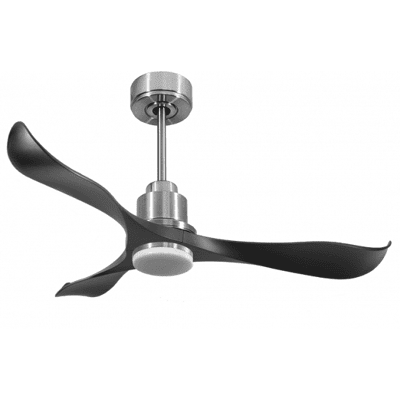 Klassfan - Tenerife De Super Destratificateur Et Ventilateur Dc 132 Cm Chrome Pales Graphites Lumière Dimmable 25 À 35 M² Klassfan - Tenerife De Super Destratificateur Et Ventilateur Dc 132 Cm Chrome Pales Graphites Lumière Dimmable 25 À 35 M²