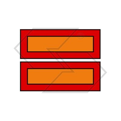 NEWGARDEN Par De Paneles Retrorreflectantes Clase 2 Remolque Agrícola Industrial A08905 NEWGARDEN Par De Paneles Retrorreflectantes Clase 2 Remolque Agrícola Industrial A08905