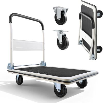 Vevor Carro Plataforma Plegable 900 X 610 Mm, Carretilla De Transporte Carga De 299,37 Kg, Carrito Portaequipajes Con Plataforma Con Ruedas De Pvc De 123 Mm, Para Tareas Domesticas, Almacen, Mudanza Vevor Carro Plataforma Plegable 900 X 610 Mm, Carretilla De Transporte Carga De 299,37 Kg, Carrito Portaequipajes Con Plataforma Con Ruedas De Pvc De 123 Mm, Para Tareas Domesticas, Almacen, Mudanza