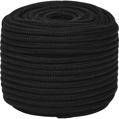 Cuerda Multiusos 14 Mm 250 M Negro Poliéster 2200 Kg Carga Máx. Vidaxl Cuerda Multiusos 14 Mm 250 M Negro Poliéster 2200 Kg Carga Máx. Vidaxl
