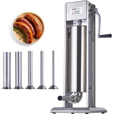 Vevor Embutidora Manual De Salchichas Capacidad De 7 L Embutidora Vertical De Mesa De Acero Inoxidable Con 5 Tubos De Relleno Para Churros Salchichas Para Restaurante Supermercado Hogar Cocina Vevor Embutidora Manual De Salchichas Capacidad De 7 L Embutidora Vertical De Mesa De Acero Inoxidable Con 5 Tubos De Relleno Para Churros Salchichas Para Restaurante Supermercado Hogar Cocina