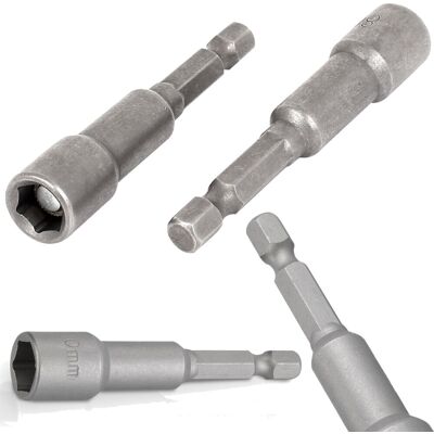 Trade Shop - Magnetic Key Inserve 1/4 Per Avvitatore Lunghezzzz 50mm - -12 Mm - Trade Shop - Magnetic Key Inserve 1/4 Per Avvitatore Lunghezzzz 50mm - -12 Mm -