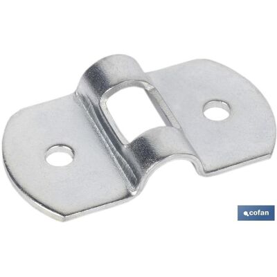 COFAN Chapa puente 25x6 - Tamaño 25x6 mm - Espesor 1 mm - Agujero 6 mm - Chapa puente COFAN Chapa puente 25x6 - Tamaño 25x6 mm - Espesor 1 mm - Agujero 6 mm - Chapa puente