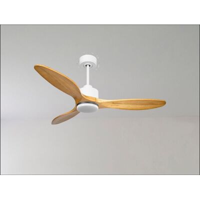 Modulo De Klassfan - Super Destratificateur Et Ventilateur Dc 132 Cm Blanc Bois Noir Lumière Dimmable 25 À 40 M² Modulo De Klassfan - Super Destratificateur Et Ventilateur Dc 132 Cm Blanc Bois Noir Lumière Dimmable 25 À 40 M²
