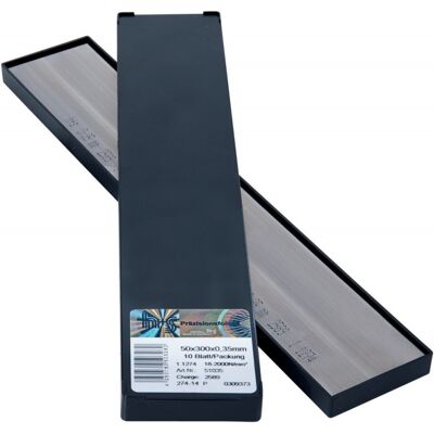 FORMAT Hoja Metálico. Inoxidable 50x300x0,03mm 10bl/p H+s FORMAT Hoja Metálico. Inoxidable 50x300x0,03mm 10bl/p H+s