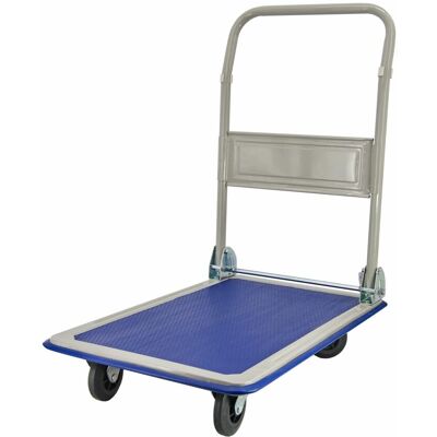 AWTOOLS Carro de almacén - 4 ruedas 300kg Plataforma 90x60cm AWTOOLS Carro de almacén - 4 ruedas 300kg Plataforma 90x60cm