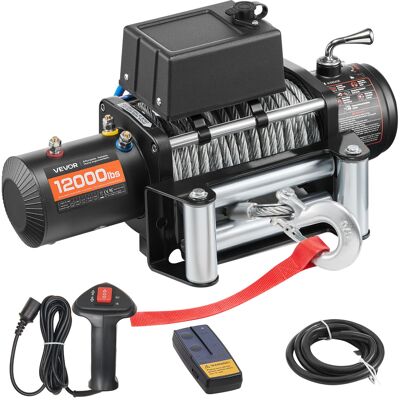 Vevor Cabrestante Electrico 12 V Cc, Capacidad De Carga De 5400 Kg, Cabrestante Para Camión Con Cable De Acero De 9,1 Mm X 26 M, Para Remolcar Suv, Jeeps, Remolques, Barcos, Vehículos Todoterreno Vevor Cabrestante Electrico 12 V Cc, Capacidad De Carga De 5400 Kg, Cabrestante Para Camión Con Cable De Acero De 9,1 Mm X 26 M, Para Remolcar Suv, Jeeps, Remolques, Barcos, Vehículos Todoterreno