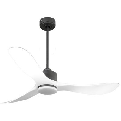 Modulo De Klassfan Ventilateur De Plafond Dc Avec Lumière Blanc Et Gris Basalte, Thermostat Idéal Pour 25 À 40 M² Modulo De Klassfan Ventilateur De Plafond Dc Avec Lumière Blanc Et Gris Basalte, Thermostat Idéal Pour 25 À 40 M²