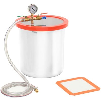 Cámara De Vacío De Acero Inoxidable 18,9 L Vidaxl Cámara De Vacío De Acero Inoxidable 18,9 L Vidaxl