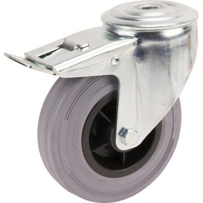 Rueda Industrial Giratoria En Goma: Di谩metro125 X 37 Mm Placa Soporte Con Freno. Capacidad: 100 Kg Tente Tente 3477pir125p3013 Rueda Industrial Giratoria En Goma: Di谩metro125 X 37 Mm Placa Soporte Con Freno. Capacidad: 100 Kg Tente Tente 3477pir125p3013