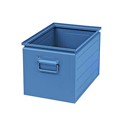 CERTEO Caja Apilable De Chapa De Acero Capacidad Aprox 35 L Azul CERTEO Caja Apilable De Chapa De Acero Capacidad Aprox 35 L Azul