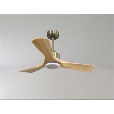 KLASSFAN Modulo Low Profile Regular - Un Ventilateur Pour Plafond Bas , Dc 132 Cm Chrome Pales Bois Sombre Sans Lumière 20 À 40 M² KLASSFAN Modulo Low Profile Regular - Un Ventilateur Pour Plafond Bas , Dc 132 Cm Chrome Pales Bois Sombre Sans Lumière 20 À 40 M²