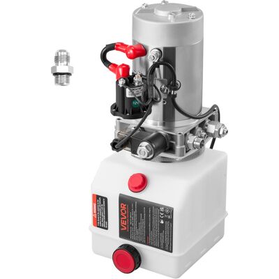 Vevor Bomba Hidráulica De Simple Efecto 4 Cuartos 12 V Cc, Bomba Del Remolque Volquete Caudal De 3,4 L/min, Presión Máxima De Alivio De 22 Mpa, Para Elevación De Vehículos, Elevadores De Tijera Vevor Bomba Hidráulica De Simple Efecto 4 Cuartos 12 V Cc, Bomba Del Remolque Volquete Caudal De 3,4 L/min, Presión Máxima De Alivio De 22 Mpa, Para Elevación De Vehículos, Elevadores De Tijera