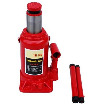 Vara Motors NEBJ-07 Gato hidráulico de botella 16T - Rojo Vara Motors NEBJ-07 Gato hidráulico de botella 16T - Rojo