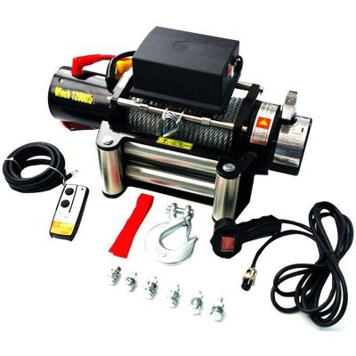Varan Motors SC12.0X Mula Eléctrica - 5443kg, 28m Cable, Control Remoto Varan Motors SC12.0X Mula Eléctrica - 5443kg, 28m Cable, Control Remoto