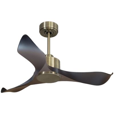 KLASSFAN Modulo Low Profile Regular - Un Ventilateur Pour Plafond Bas , Dc 132 Cm Chrome Pales Bois Clair Lumière Dimmable 20 À 40 M² KLASSFAN Modulo Low Profile Regular - Un Ventilateur Pour Plafond Bas , Dc 132 Cm Chrome Pales Bois Clair Lumière Dimmable 20 À 40 M²