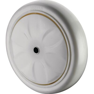 Rueda de plástico blanca 200mm - Muebles BS ROLLEN Rueda de plástico blanca 200mm - Muebles BS ROLLEN