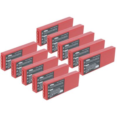 Vhbw 10x Batería Compatible Con Hbc Radiomatic Spectrum 2 Spectrum 3 Mando A Distancia Industrial (2000 Mah, 6 V, Nimh) - Rojo Vhbw 10x Batería Compatible Con Hbc Radiomatic Spectrum 2 Spectrum 3 Mando A Distancia Industrial (2000 Mah, 6 V, Nimh) - Rojo