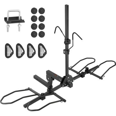 Mophorn - Vevor Portabicicletas Para 2 Bicicletas Portaequipajes Con Enganche Capacidad De Carga Máxima De 72,6 Kg Se Adapta A Receptores De 50 Mm Para Automóviles Suv Autocaravana Caravana Camión Viajes Mophorn - Vevor Portabicicletas Para 2 Bicicletas Portaequipajes Con Enganche Capacidad De Carga Máxima De 72,6 Kg Se Adapta A Receptores De 50 Mm Para Automóviles Suv Autocaravana Caravana Camión Viajes