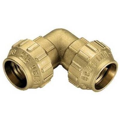 Conector en ángulo doble de latón Tiemme - 50mm ajuste de tubería Conector en ángulo doble de latón Tiemme - 50mm ajuste de tubería