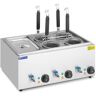 Royal Catering - Cuece-pastas con 4 Cestas Cuecepastas con Contenedor gn 1/3 30 - 110 °c