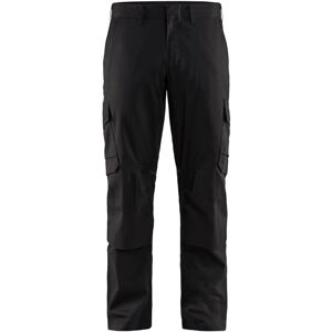BLAKLADER Pantalón De Trabajo Con Bolsillos Con Rodilleras Elásticas 2d 1448 - Negro 4xl - Fr(58) - Se(c64) - Corto BLAKLADER Pantalón De Trabajo Con Bolsillos Con Rodilleras Elásticas 2d 1448 - Negro 4xl - Fr(58) - Se(c64) - Corto