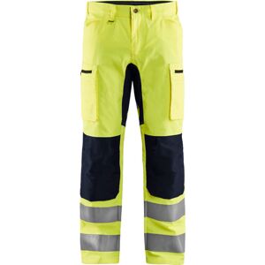 BLAKLADER Pantalón De Trabajo De Alta Visibilidad Elástico Artesanal 1585 - Amarillo Fluorescente/negro 3xl - Fr(56) - Se(c62) - Corto BLAKLADER Pantalón De Trabajo De Alta Visibilidad Elástico Artesanal 1585 - Amarillo Fluorescente/negro 3xl - Fr(56) - Se(c62) - Corto