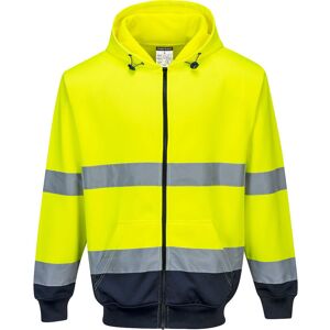 Sudadera Flúor Con Negro Con Capucha Y Cremallera Central Portwest B317 Xxl Amarillo/marino Sudadera Flúor Con Negro Con Capucha Y Cremallera Central Portwest B317 Xxl Amarillo/marino