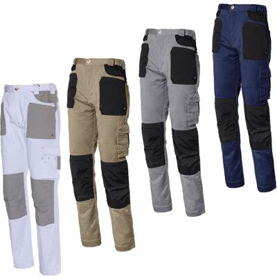 Industrial Starter - Pantalones De Trabajo Elásticos Stretch 8730 - S - Gris Industrial Starter - Pantalones De Trabajo Elásticos Stretch 8730 - S - Gris