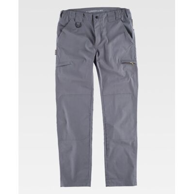 Pantalón De Trabajo Elástico Ripstop - Comodidad Y Resistencia Profesional Workteam B4033 M Gris Pantalón De Trabajo Elástico Ripstop - Comodidad Y Resistencia Profesional Workteam B4033 M Gris