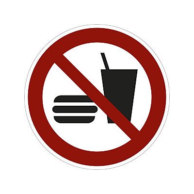 Hoffmann - Kaiserkraft 492881 Señal De Prohibición Prohibido Comer Y Hoffmann - Kaiserkraft 492881 Señal De Prohibición Prohibido Comer Y