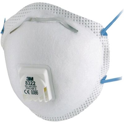 3m - Mascarilla 8322 Ffp2/v Nr D Con Válvula De Exhalación (por 10) 3m - Mascarilla 8322 Ffp2/v Nr D Con Válvula De Exhalación (por 10)