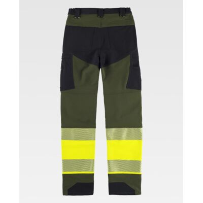 Pantalón Elástico Combinado Reflectante De Alta Visibilidad C3555 Workteam M Verde Oscuro+negro Pantalón Elástico Combinado Reflectante De Alta Visibilidad C3555 Workteam M Verde Oscuro+negro