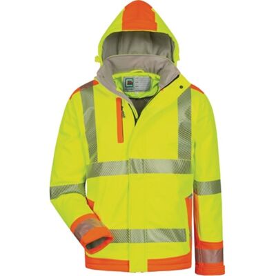 Chaqueta Softshell De Alta Visibilidad Rickmer Talla Xxxl Amarillo / Naranja Elysee Chaqueta Softshell De Alta Visibilidad Rickmer Talla Xxxl Amarillo / Naranja Elysee