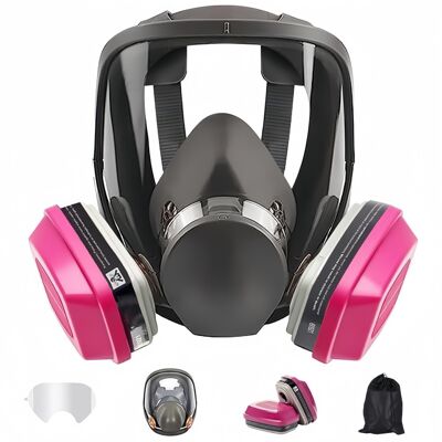 OEM Respirador Facial Completo Reutilizable, Respirador De Vapor De Gas, Máscara De Protección Contra El Polvo Para Lijar, Pulir, Soldar Y Grafiti OEM Respirador Facial Completo Reutilizable, Respirador De Vapor De Gas, Máscara De Protección Contra El Polvo Para Lijar, Pulir, Soldar Y Grafiti
