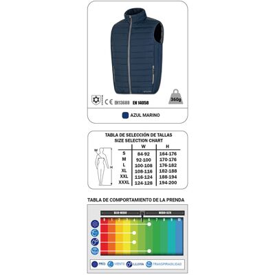 Marca Protección Laboral Chaleco De Plumas“loki” Talla M Fabricada En Poliéster Color Azul Marino 288vtpm Marca Protección Laboral Chaleco De Plumas“loki” Talla M Fabricada En Poliéster Color Azul Marino 288vtpm