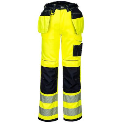 Portwest - Pantalón Elástico De Alta Visibilidad Pw3 Flúor Bicolor Bolsillos Multi-uso De Pistolera Y Para Rodilleras Pw306 40 Pulgadas Amarillo / Negro Portwest - Pantalón Elástico De Alta Visibilidad Pw3 Flúor Bicolor Bolsillos Multi-uso De Pistolera Y Para Rodilleras Pw306 40 Pulgadas Amarillo / Negro